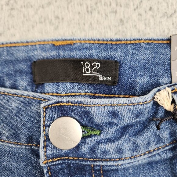 1822 Denim Jeans Women's 8P Blue Carpenter High Rise Stretch Denim Pants - Picture 10 of 15